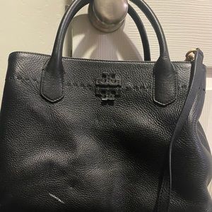 Authentic Tory Burch tote with shoulder strap.